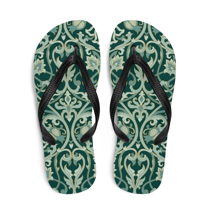 Valantomode | Women's Garden Lattice Flip-Flops Cushioned Summer Sandals