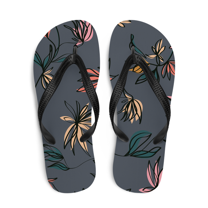Valantomode | Women's Mystic Petals Floral Flip-Flops Comfy Sandals