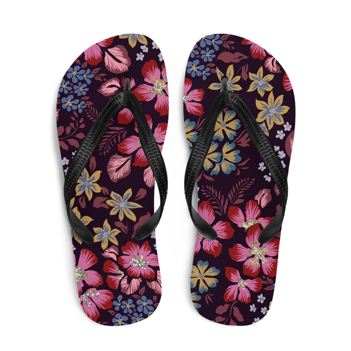 Valantomode | Women's Floral Garden Flip-Flops - Summer Sandals