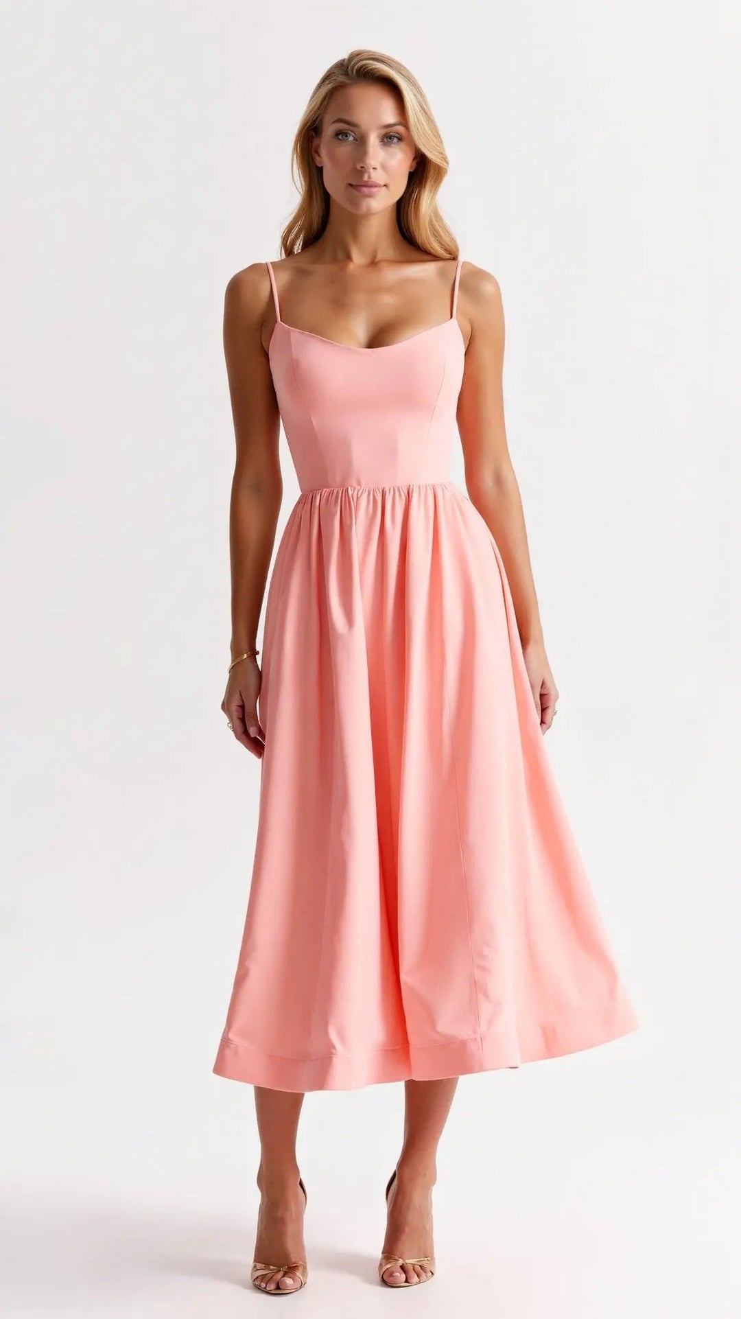 Valantomode | Flowy Midi Dress for Effortless Summer Style