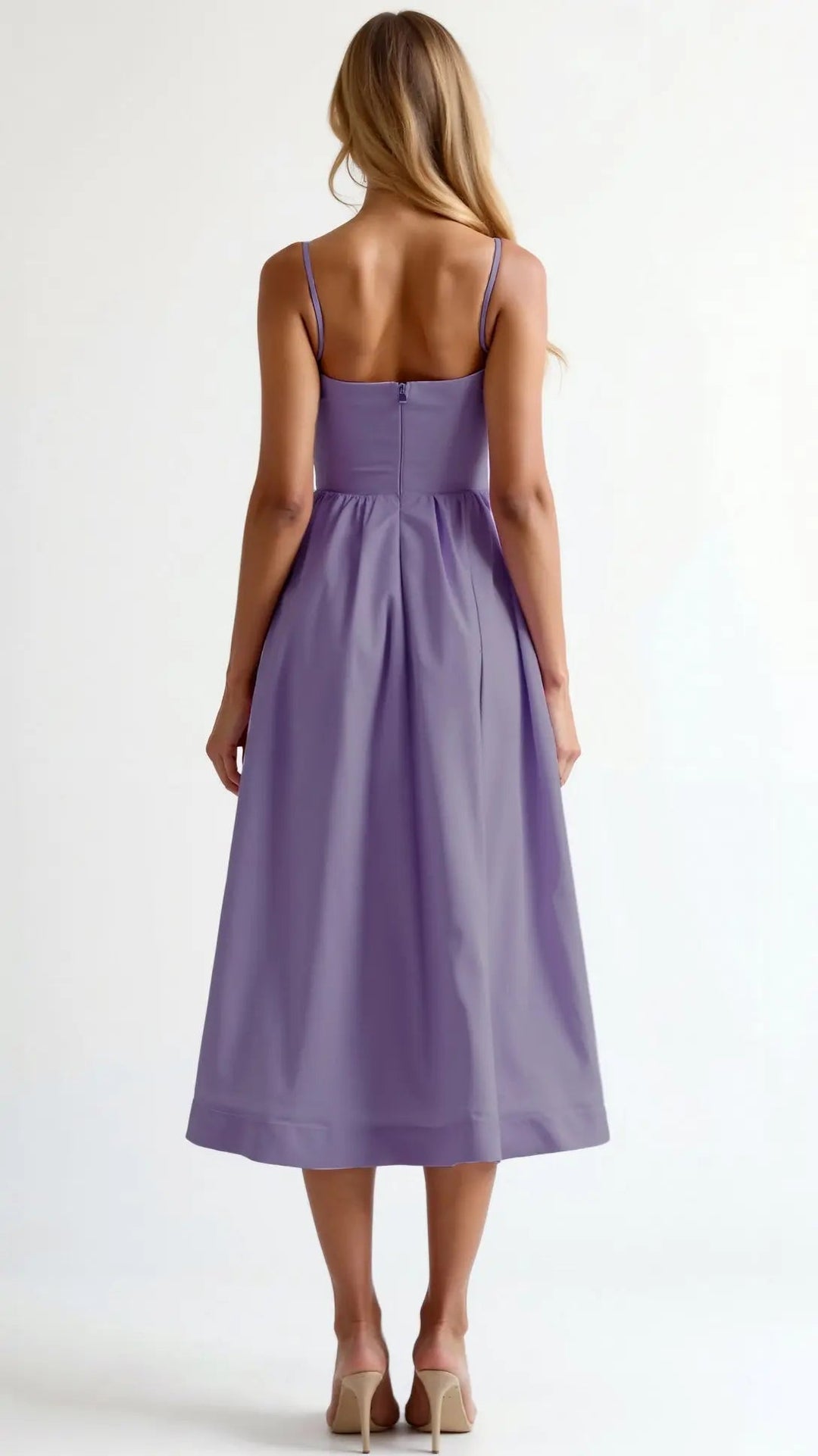 Valantomode | Flowy Midi Dress for Effortless Summer Style