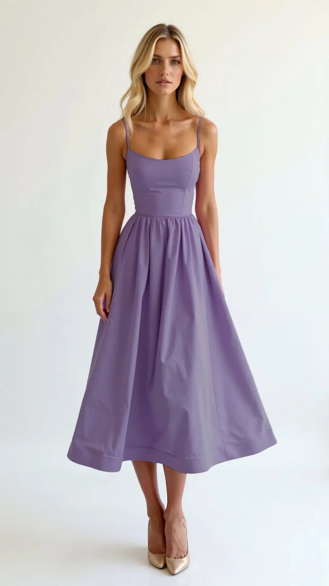 Valantomode | Flowy Midi Dress for Effortless Summer Style