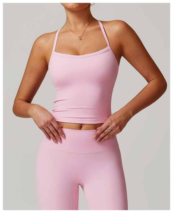 Valantomode | Women's Sleeveless Shaping Cami with Spaghetti Straps
