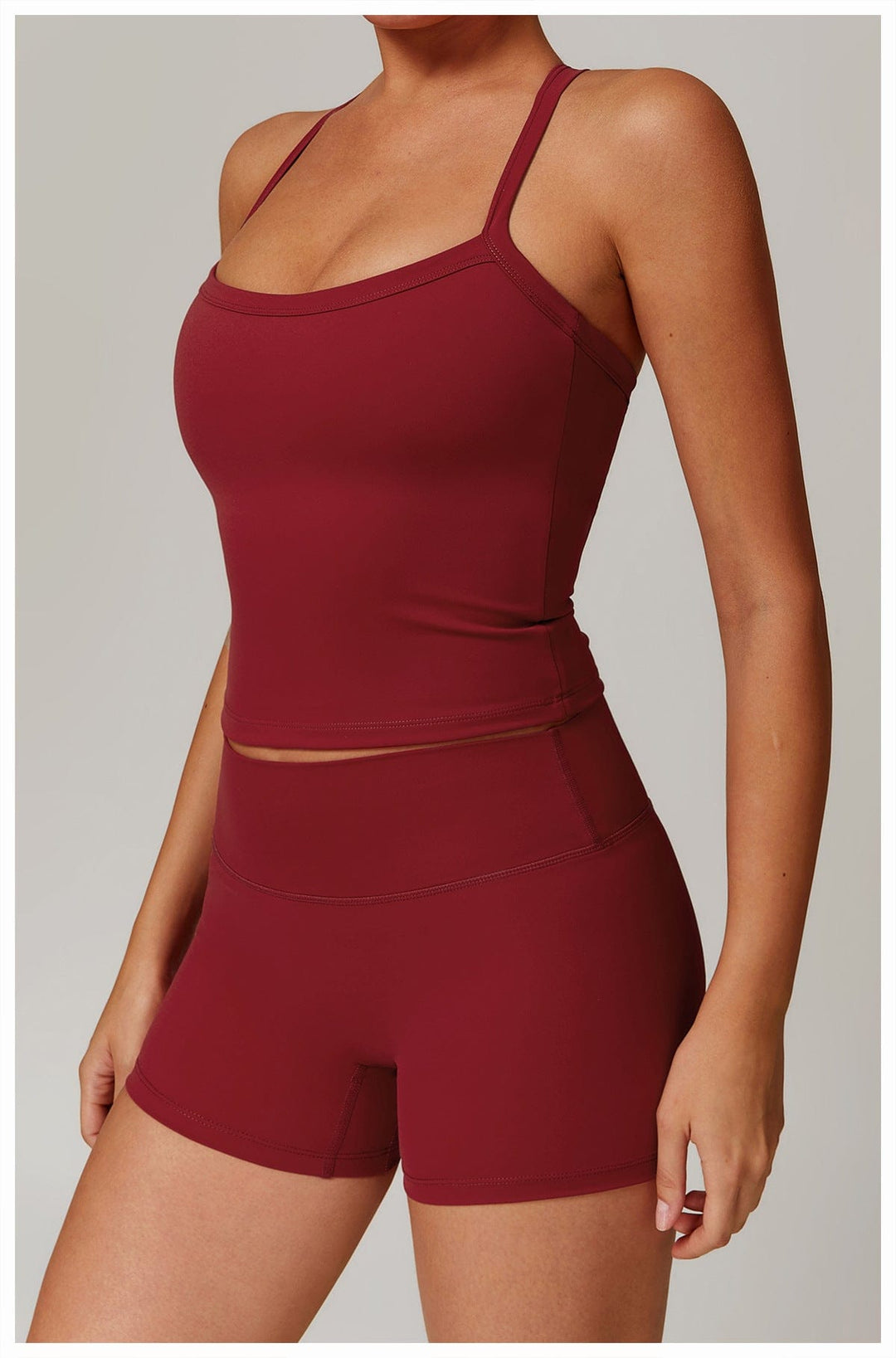 Valantomode | Women's Sleeveless Shaping Cami with Spaghetti Straps