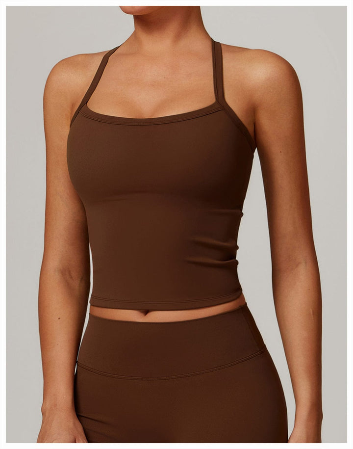 Valantomode | Women's Sleeveless Shaping Cami with Spaghetti Straps