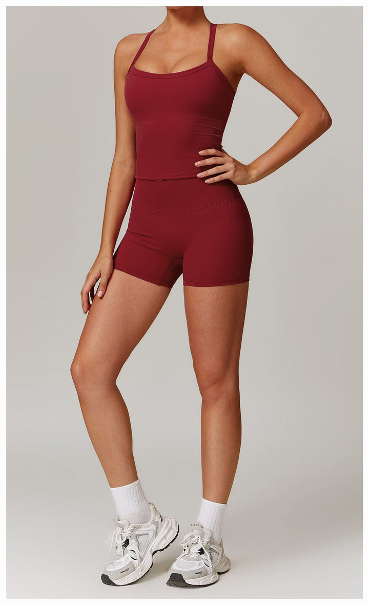 Valantomode | Women's Sleeveless Shaping Cami with Spaghetti Straps
