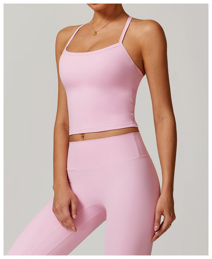 Valantomode | Women's Sleeveless Shaping Cami with Spaghetti Straps