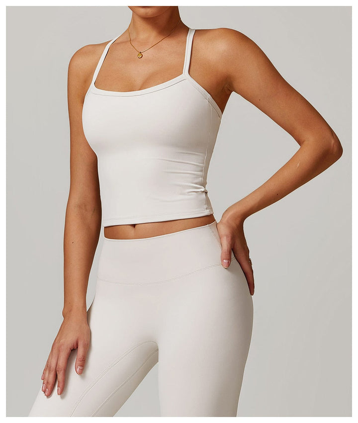 Valantomode | Women's Sleeveless Shaping Cami with Spaghetti Straps