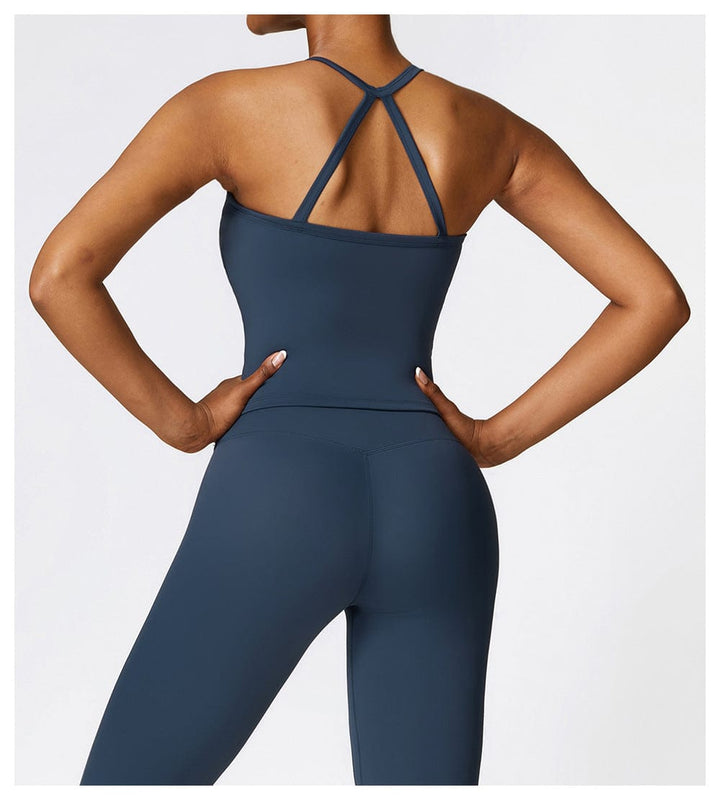 Valantomode | Women's Sleeveless Shaping Cami with Spaghetti Straps