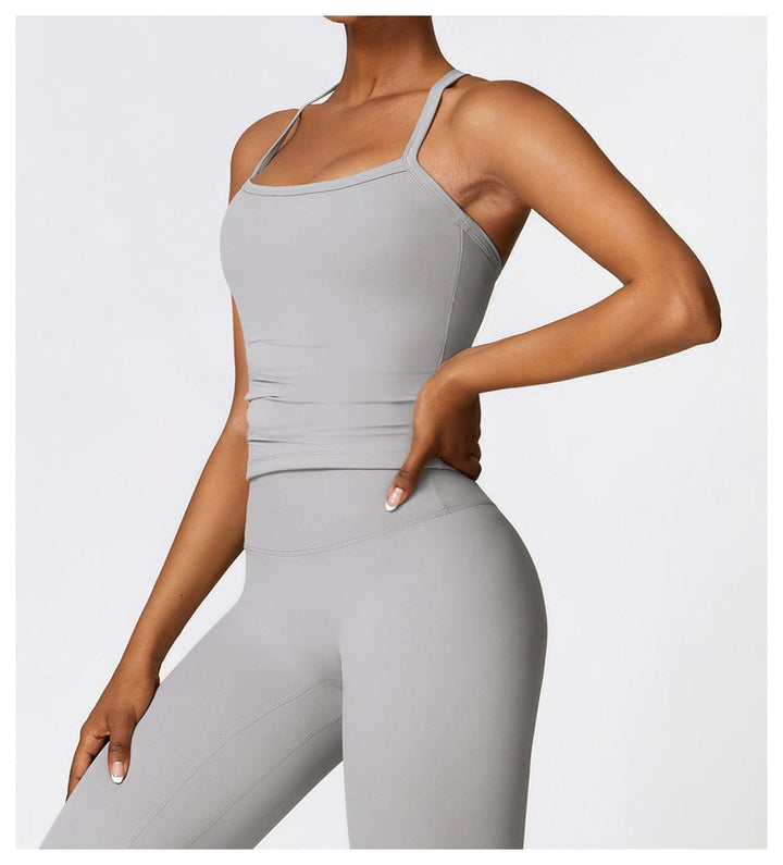 Valantomode | Women's Sleeveless Shaping Cami with Spaghetti Straps