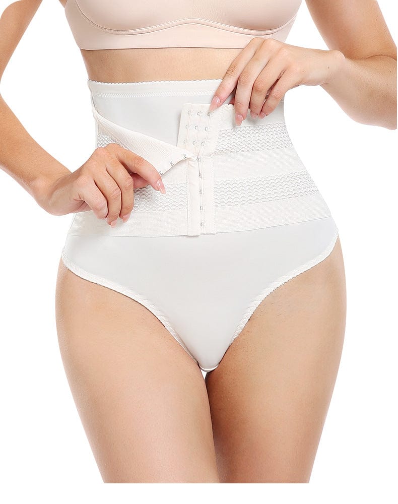 Valantomode | High-Waisted Shaping Underwear with Hook and Eye Closure