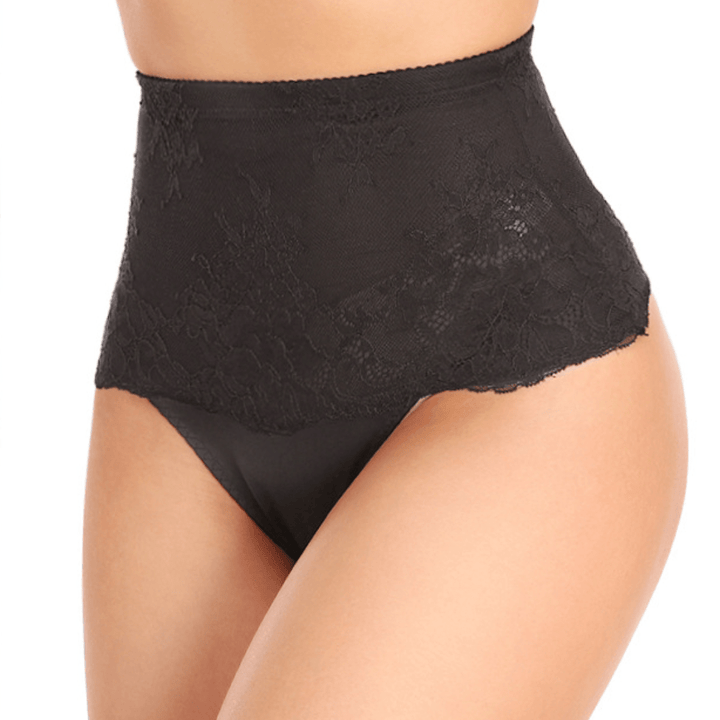 Valantomode | Seamless Lace High-Waisted Shaping T-Back Underwear
