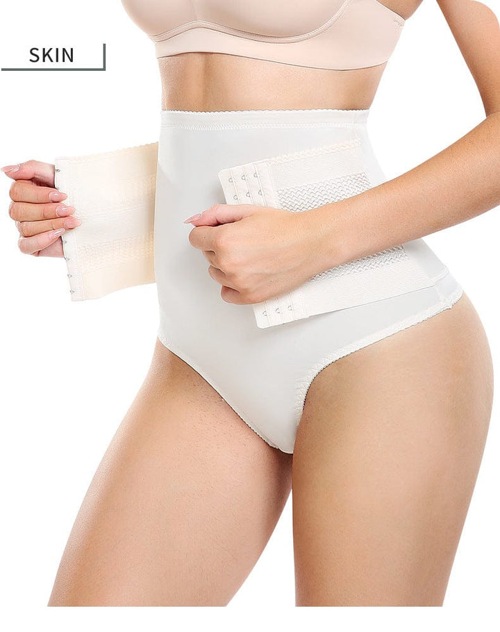 Valantomode | High-Waisted Shaping Underwear with Hook and Eye Closure
