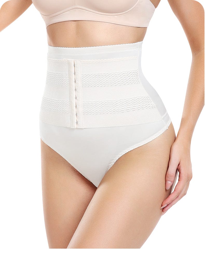 Valantomode | High-Waisted Shaping Underwear with Hook and Eye Closure