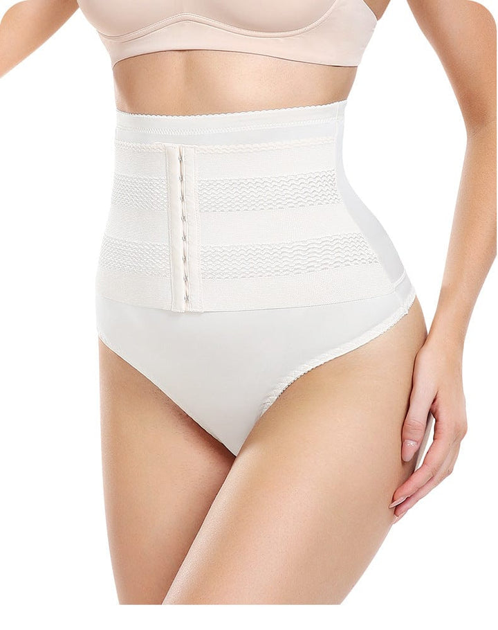 Valantomode | High-Waisted Shaping Underwear with Hook and Eye Closure