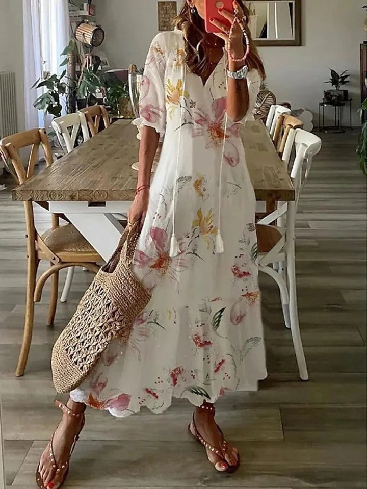 Valantomode | Stylish Bohemian Maxi Dress for Effortless Elegance