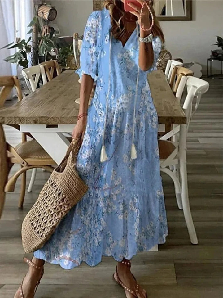 Valantomode | Stylish Bohemian Maxi Dress for Effortless Elegance