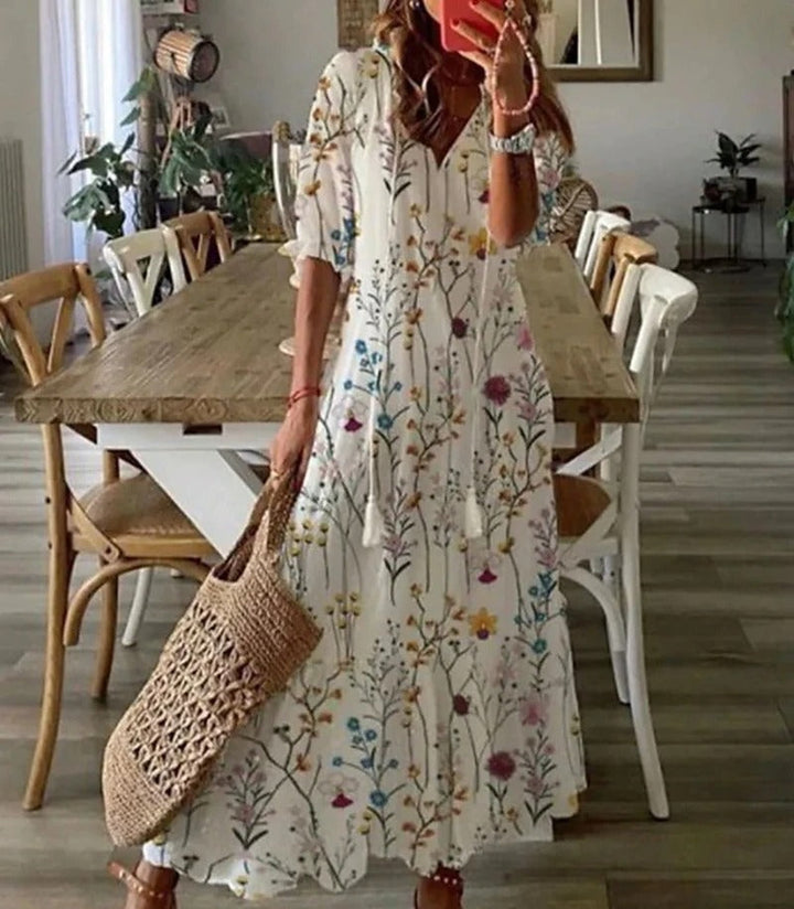 Valantomode | Stylish Bohemian Maxi Dress for Effortless Elegance