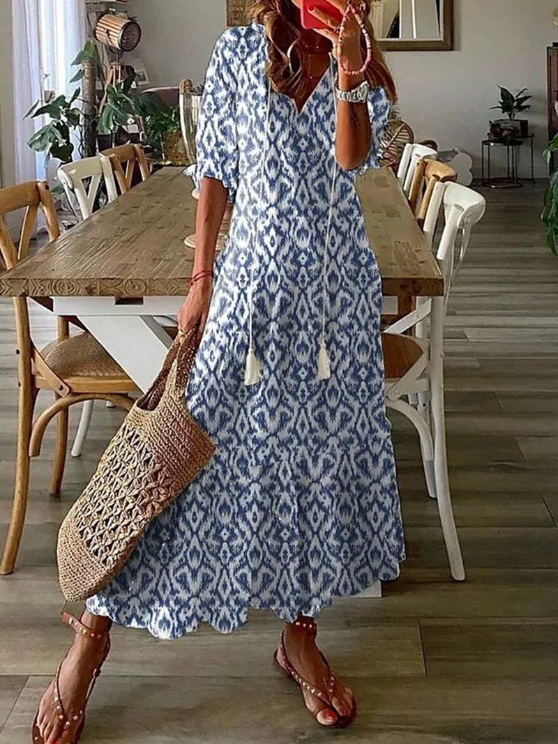 Valantomode | Stylish Bohemian Maxi Dress for Effortless Elegance