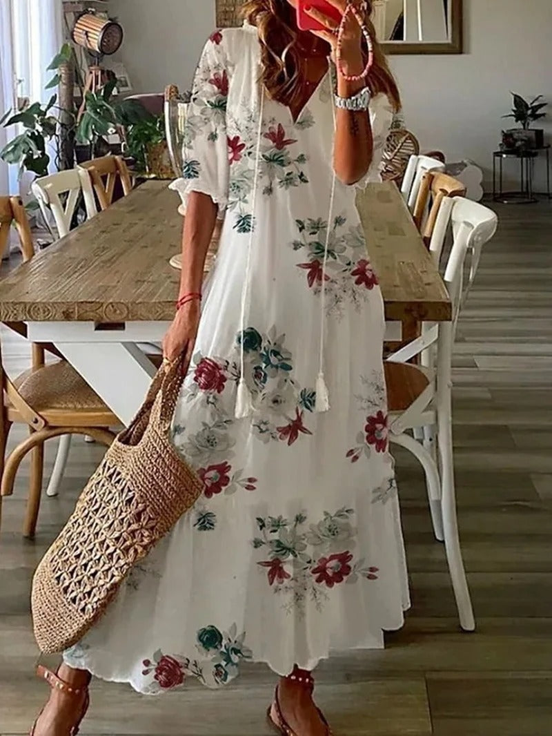 Valantomode | Stylish Bohemian Maxi Dress for Effortless Elegance