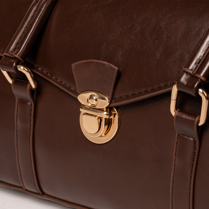 Valantomode | The Veridian Heritage Garrison – Women's Premium Vintage-Inspired Vegan Leather Shoulder Bag