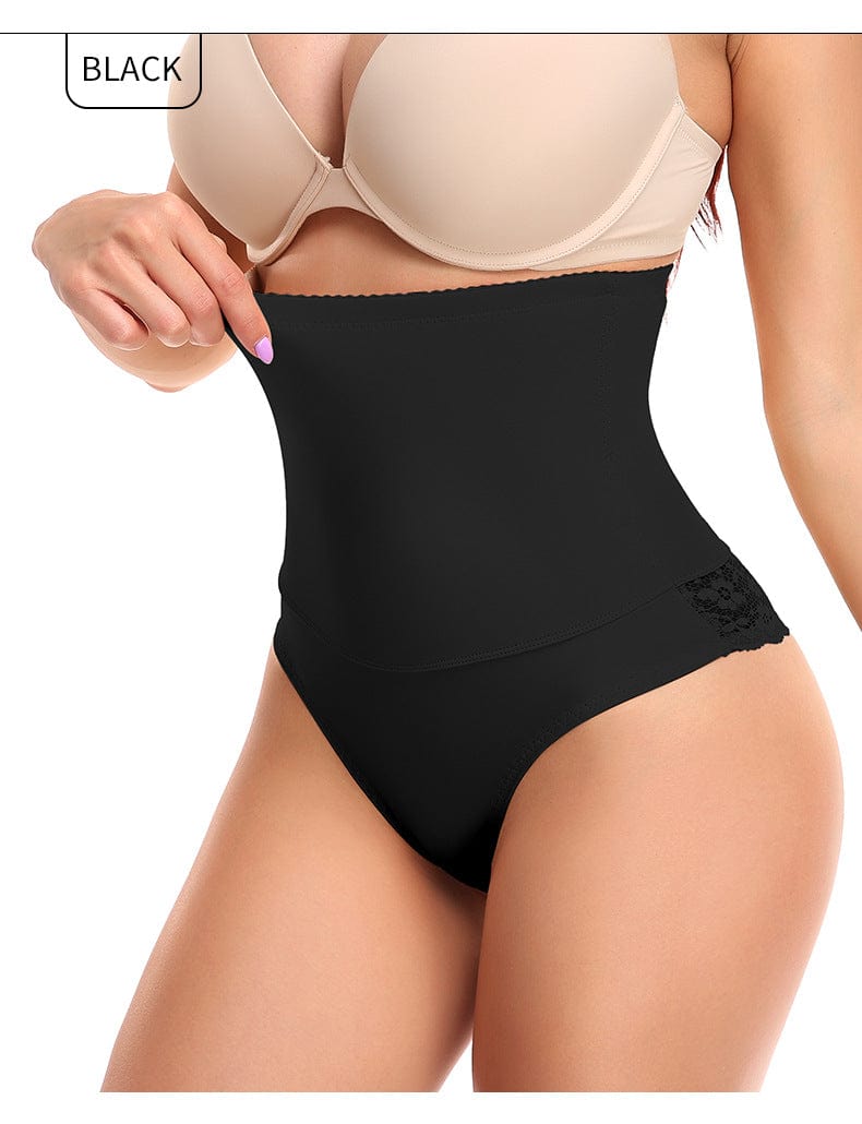 Valantomode | Women's High Waist Lace Tummy Control Cincher Underwear