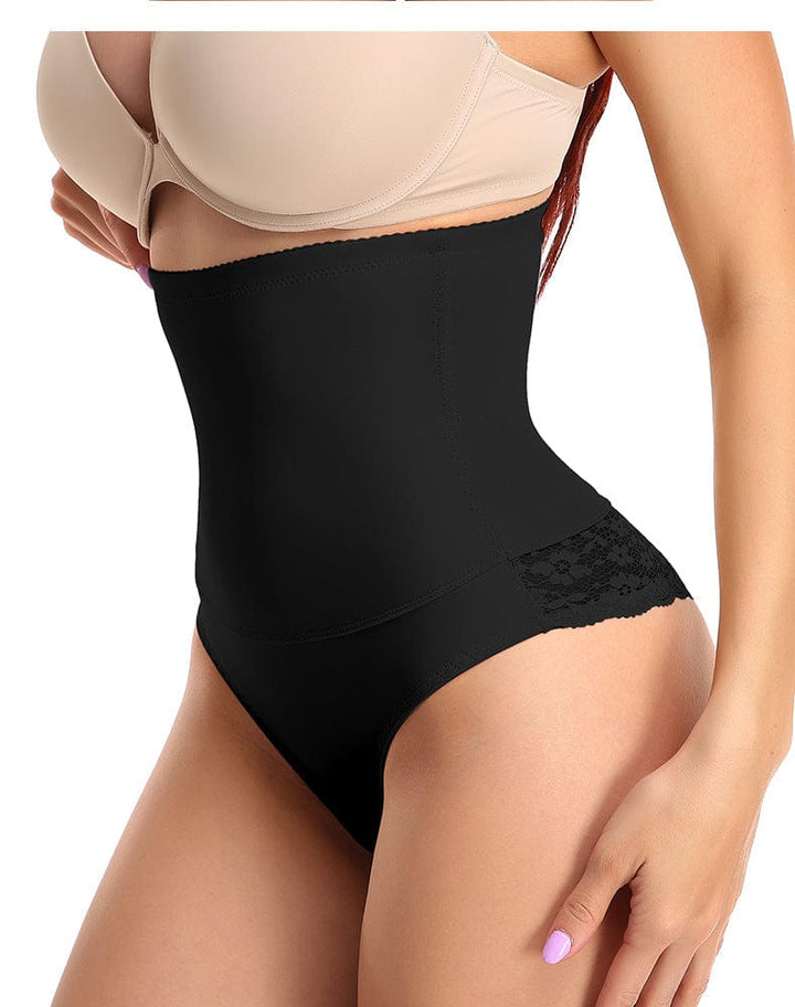 Valantomode | Women's High Waist Lace Tummy Control Cincher Underwear