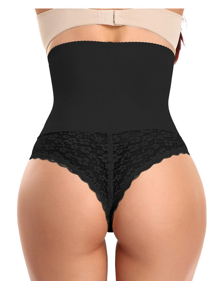 Valantomode | Women's High Waist Lace Tummy Control Cincher Underwear