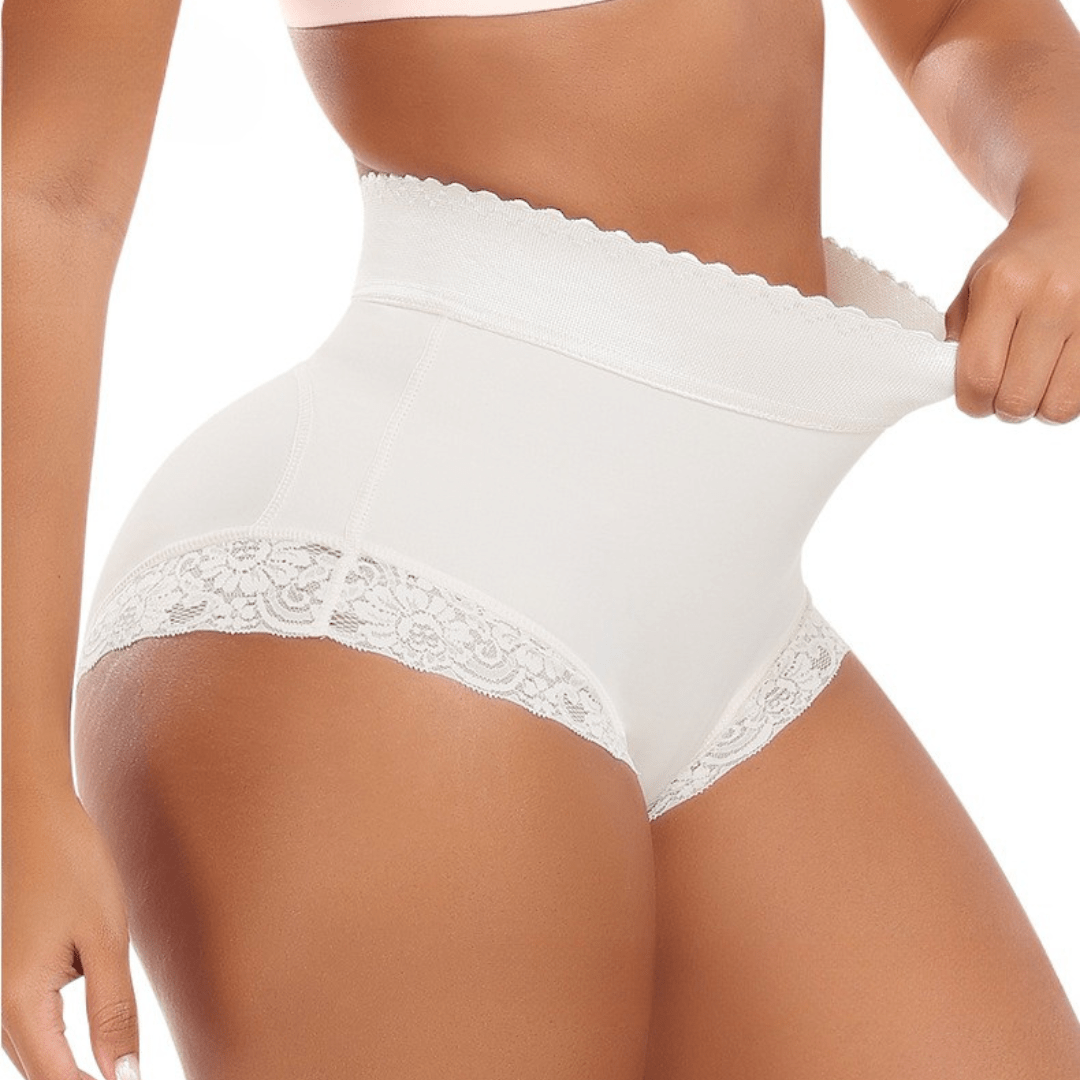 Valantomode | High-Waisted Lace Shaping Briefs for Women