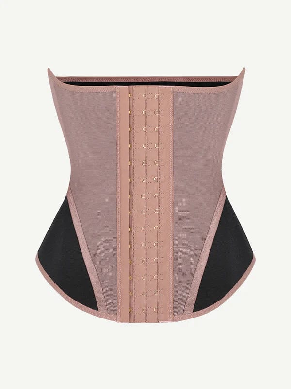 Valantomode | Lace-Trimmed Waist Trainer Corset Shapewear