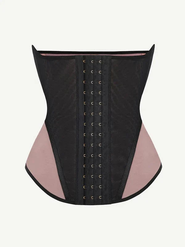 Valantomode | Lace-Trimmed Waist Trainer Corset Shapewear