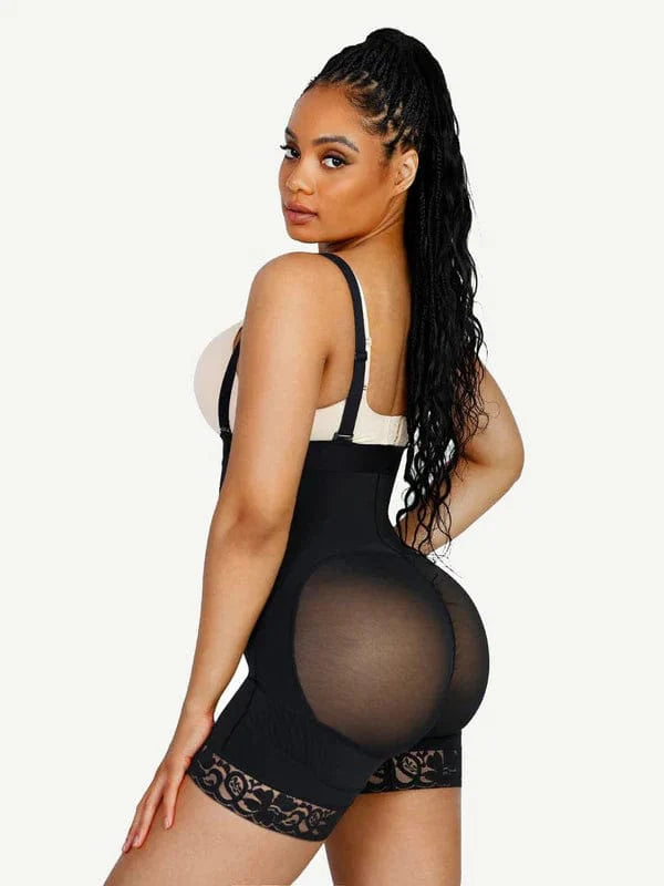 Valantomode | Tummy Control Lace Adjustable Shapewear Shorts with Tri-Layer Compression Architecture