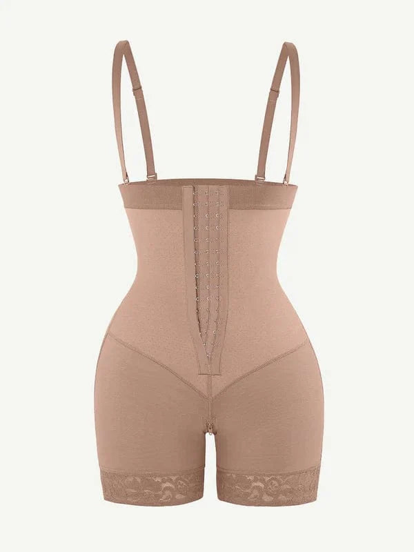 Valantomode | Tummy Control Lace Adjustable Shapewear Shorts with Tri-Layer Compression Architecture