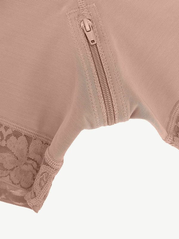 Valantomode | Tummy Control Lace Adjustable Shapewear Shorts with Tri-Layer Compression Architecture