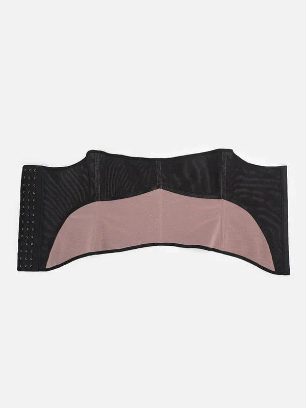 Valantomode | Lace-Trimmed Waist Trainer Corset Shapewear