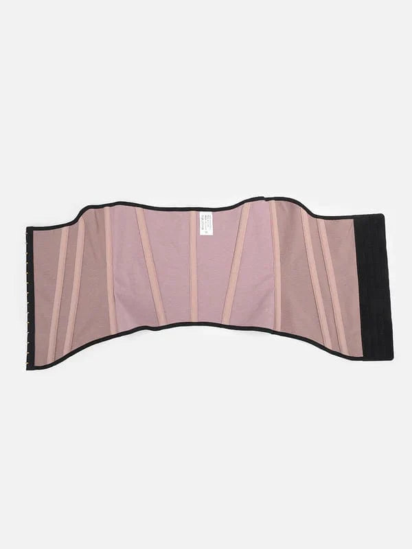 Valantomode | Lace-Trimmed Waist Trainer Corset Shapewear