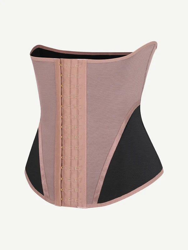 Valantomode | Lace-Trimmed Waist Trainer Corset Shapewear