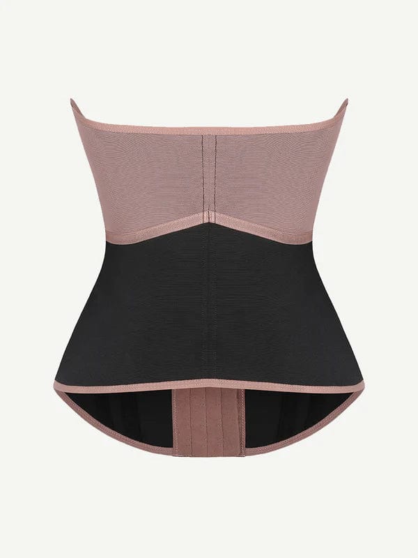 Valantomode | Lace-Trimmed Waist Trainer Corset Shapewear