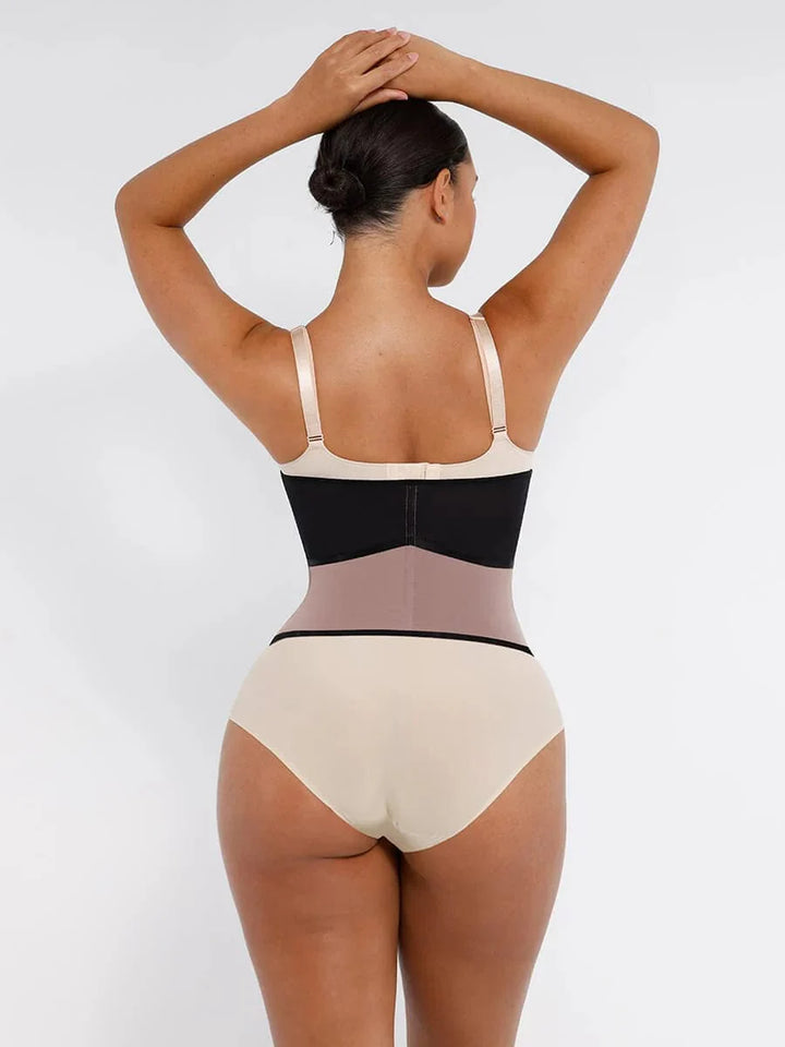 Valantomode | Lace-Trimmed Waist Trainer Corset Shapewear