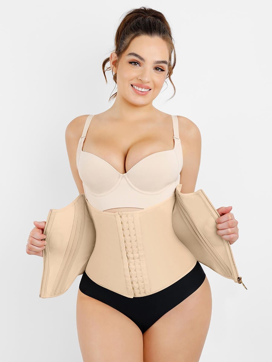 Valantomode | 15 Steel-Boned Slimming Waist Trainer Shapewear