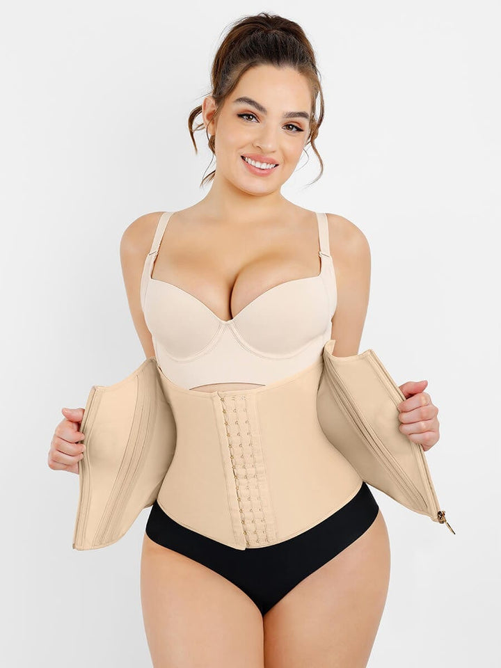 Valantomode | 15 Steel-Boned Slimming Waist Trainer Shapewear