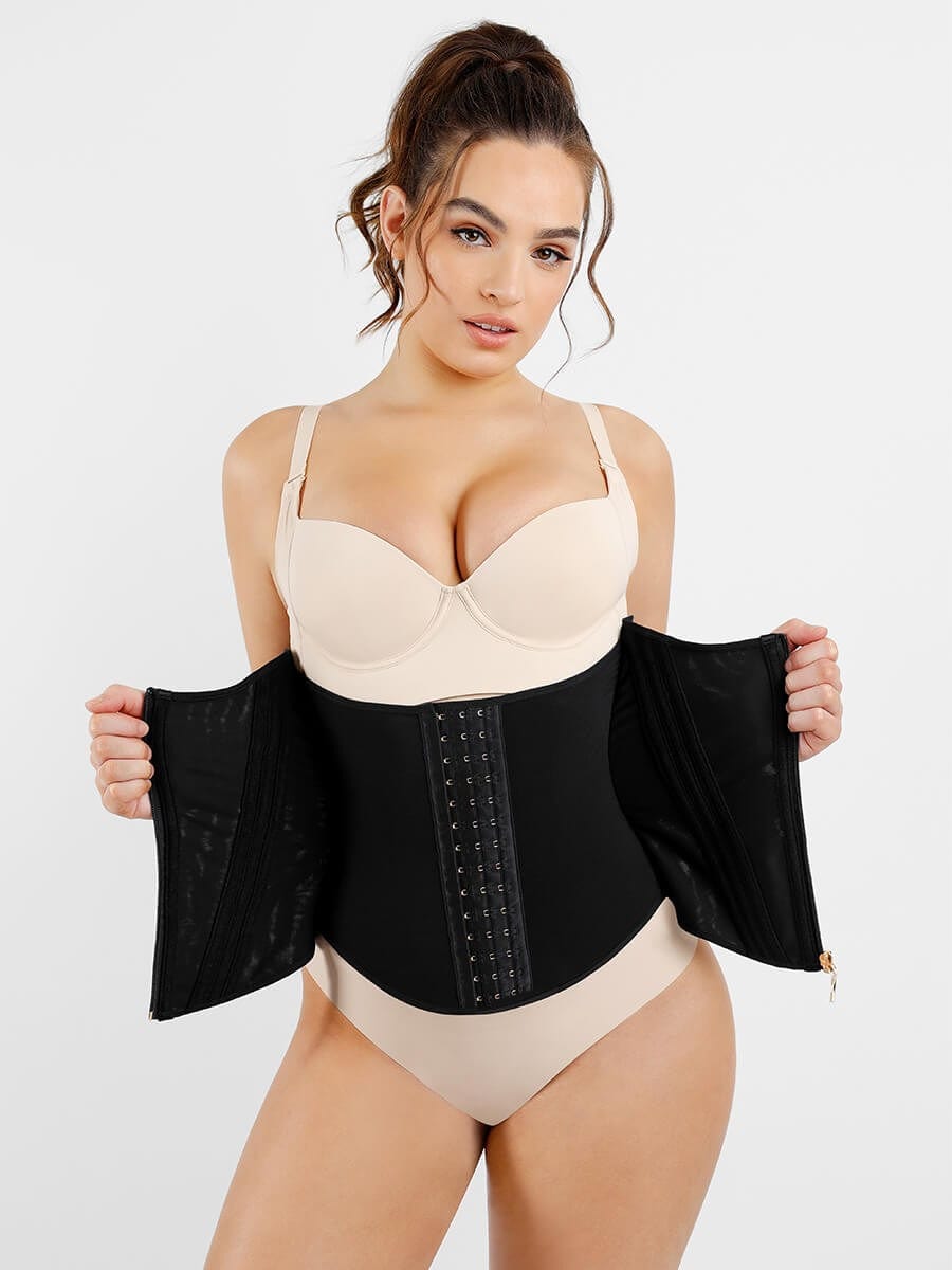 Valantomode | 15 Steel-Boned Slimming Waist Trainer Shapewear