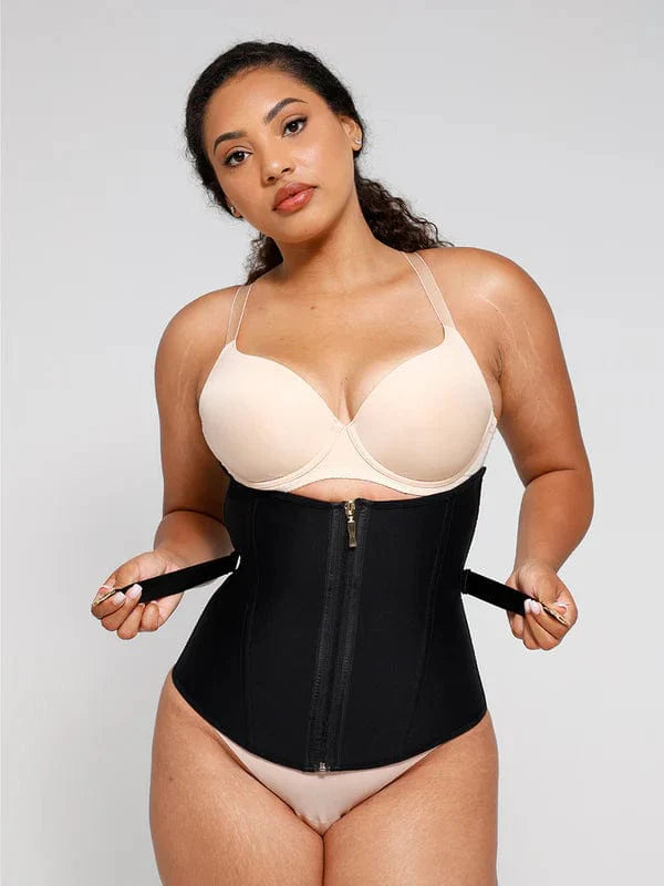 Valantomode | Lace-Trimmed Underbust Waist Trainer Corset