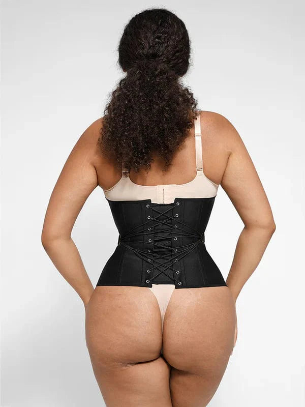 Valantomode | Lace-Trimmed Underbust Waist Trainer Corset