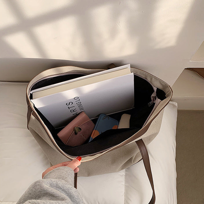 Valantomode | The ‘Aurelius’ Hazel Monolith Garrison – Women's Premium Earth-Tone Canvas Tote