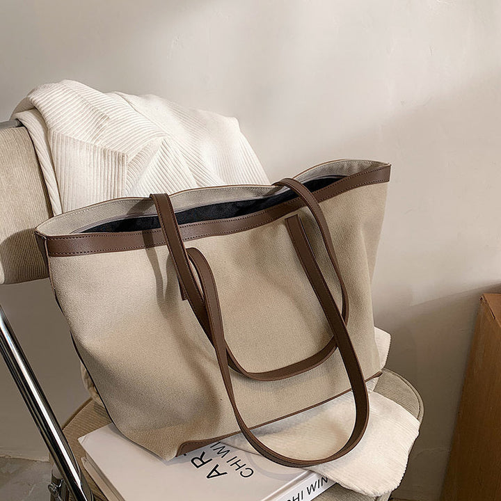 Valantomode | The ‘Aurelius’ Hazel Monolith Garrison – Women's Premium Earth-Tone Canvas Tote
