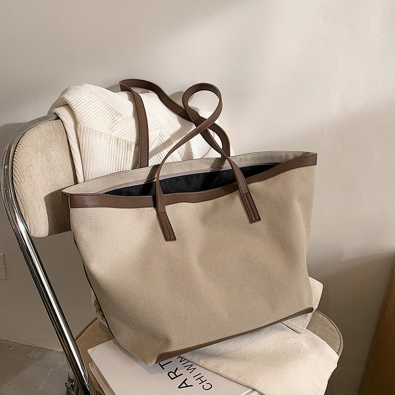 Valantomode | The ‘Aurelius’ Hazel Monolith Garrison – Women's Premium Earth-Tone Canvas Tote