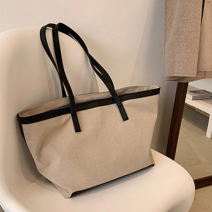 Valantomode | The ‘Aurelius’ Hazel Monolith Garrison – Women's Premium Earth-Tone Canvas Tote