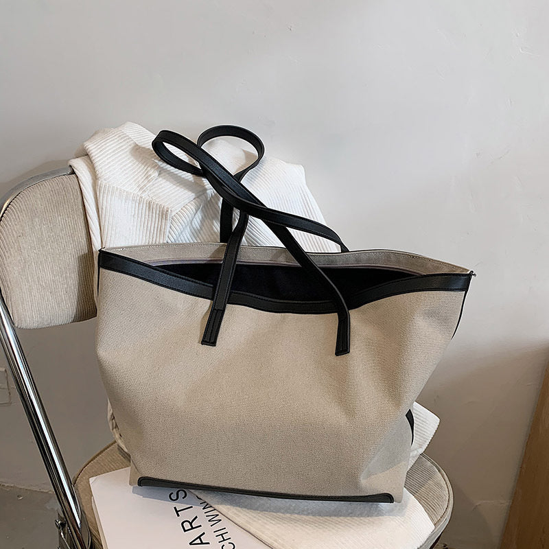 Valantomode | The ‘Aurelius’ Hazel Monolith Garrison – Women's Premium Earth-Tone Canvas Tote