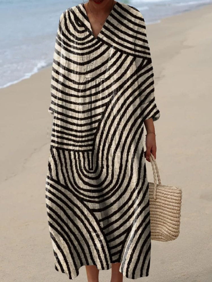 Valantomode | Stylish Graphic Dress for Trendy Summer Outfits